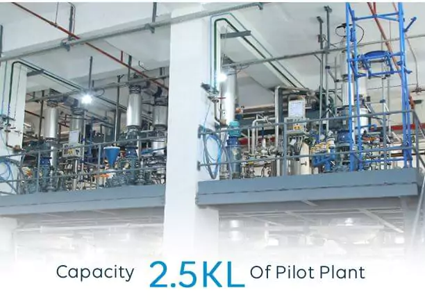 Capacity of pilot plant